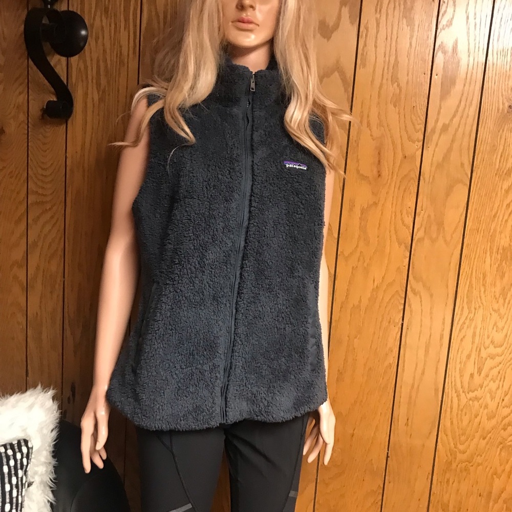 Patagonia" Los Gatos Fleece-Vest-Dark Gray-Size L -Good Condition - Picture 4 of 15